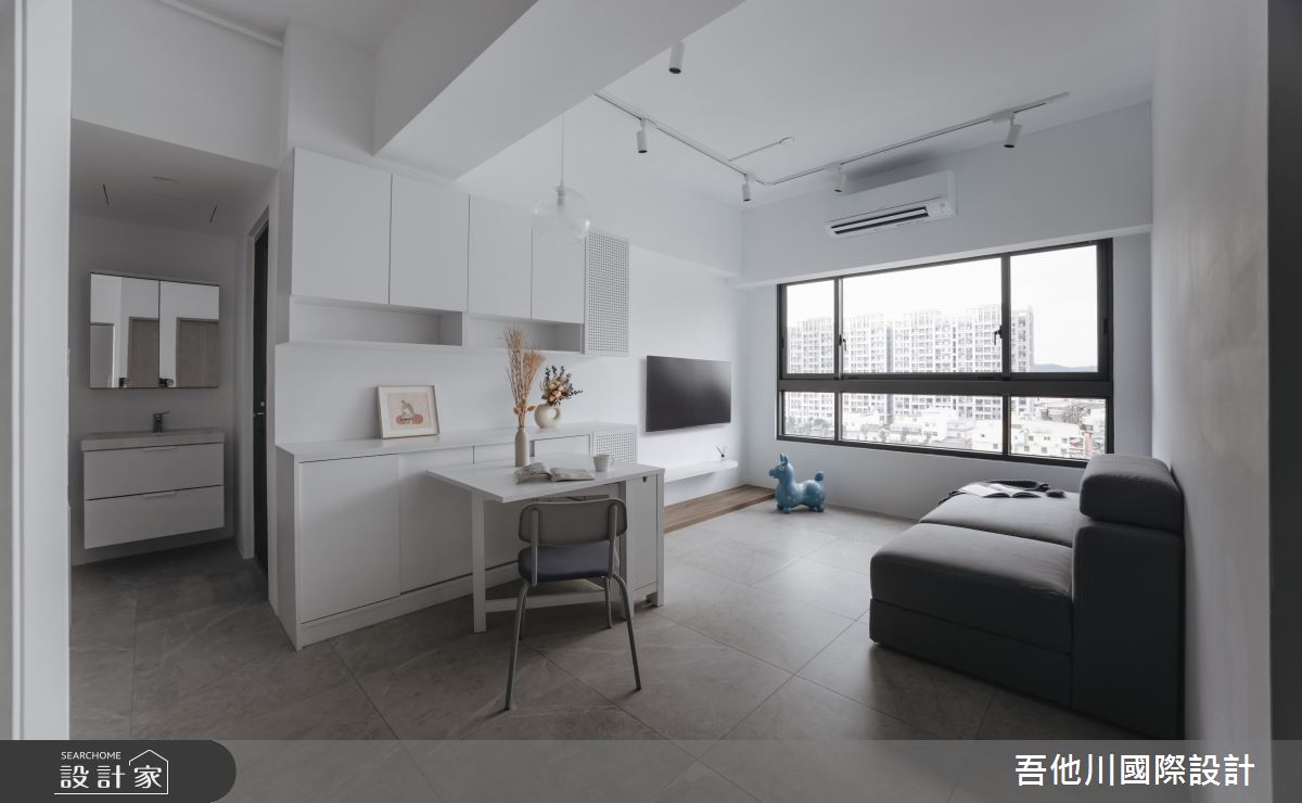 13坪預售屋＿簡約風客廳餐廳案例圖片＿吾他川室內設計＿吾他川_嫩芽_新竹竹東之7
