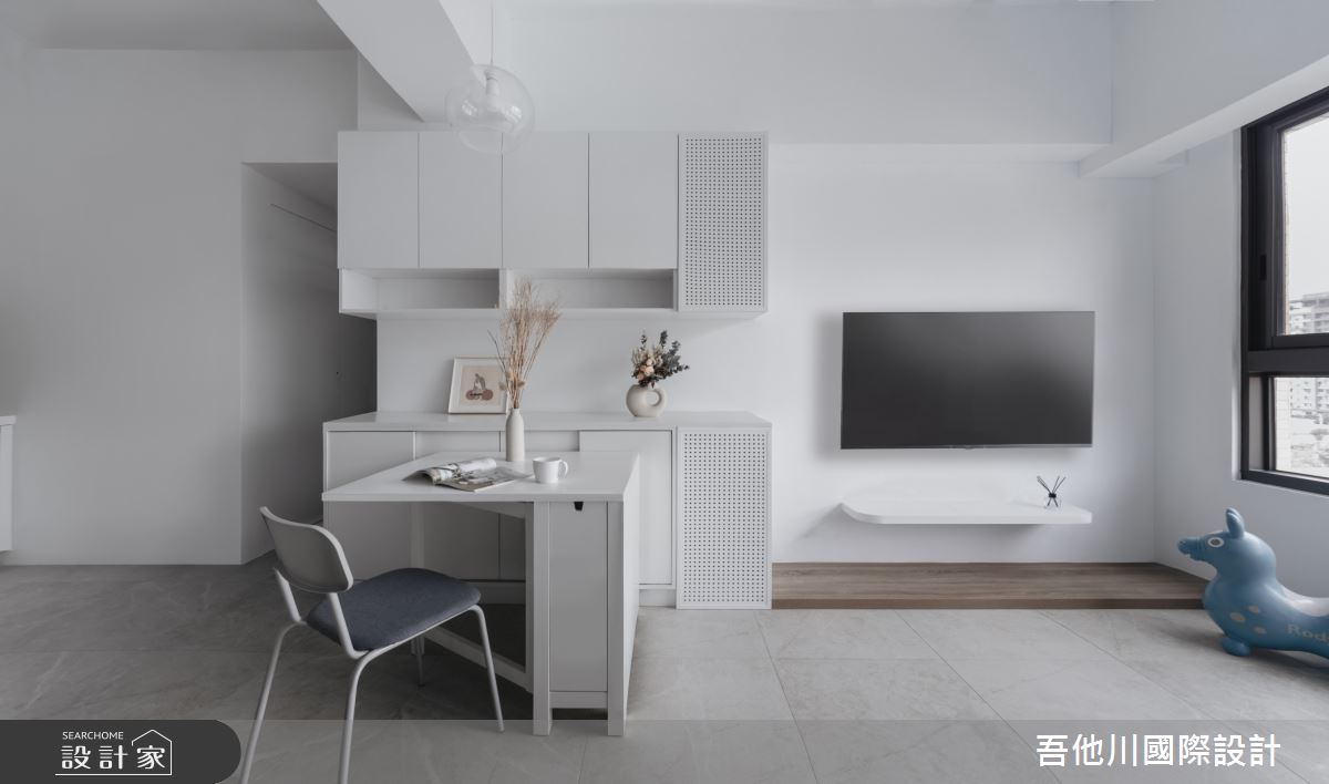 13坪預售屋＿簡約風客廳餐廳案例圖片＿吾他川室內設計＿吾他川_嫩芽_新竹竹東之9