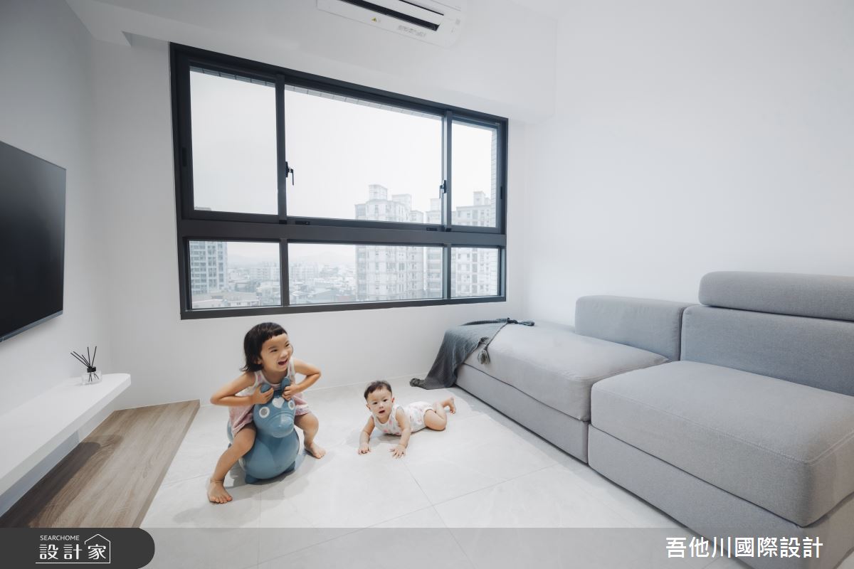 13坪預售屋＿簡約風客廳案例圖片＿吾他川室內設計＿吾他川_嫩芽_新竹竹東之16