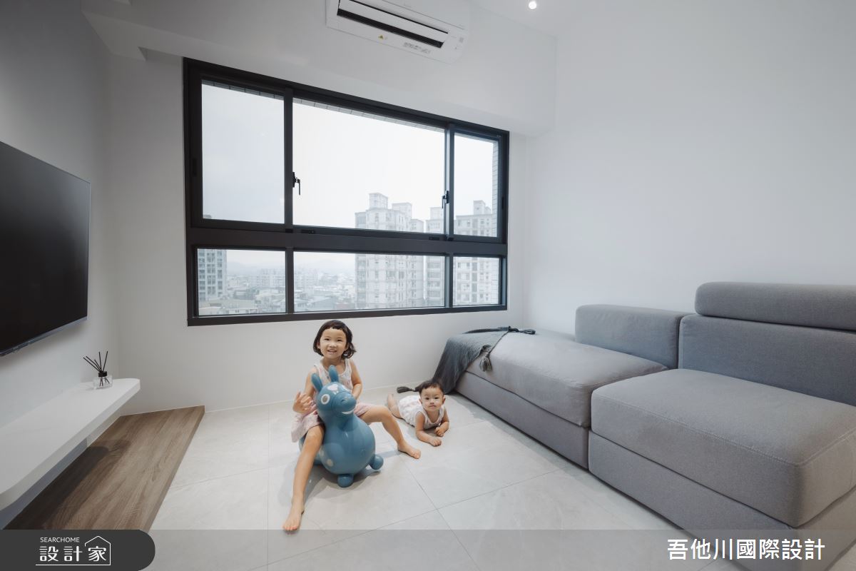 13坪預售屋＿簡約風客廳案例圖片＿吾他川室內設計＿吾他川_嫩芽_新竹竹東之15