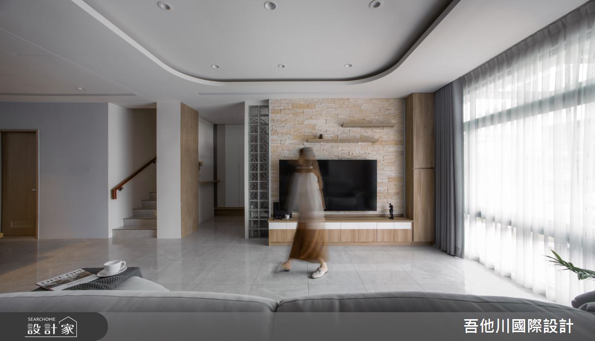 42坪預售屋＿北歐風玄關客廳樓梯案例圖片＿吾他川室內設計＿吾他川_自然之境之6