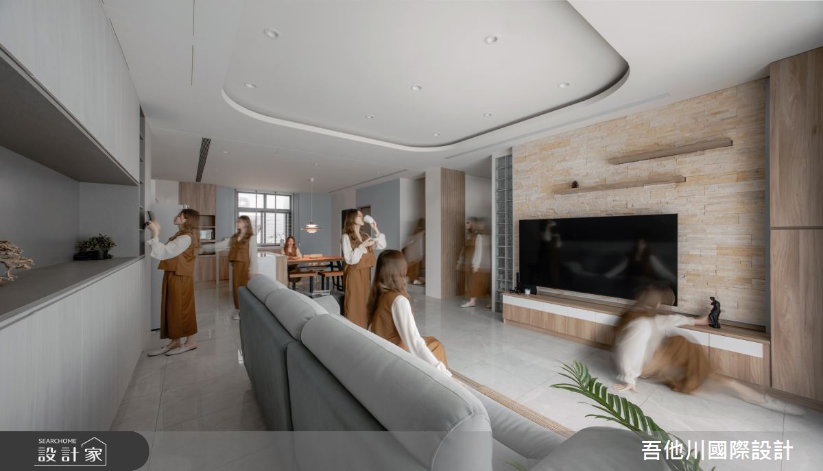 42坪預售屋＿北歐風客廳餐廳廚房中島案例圖片＿吾他川室內設計＿吾他川_自然之境之7