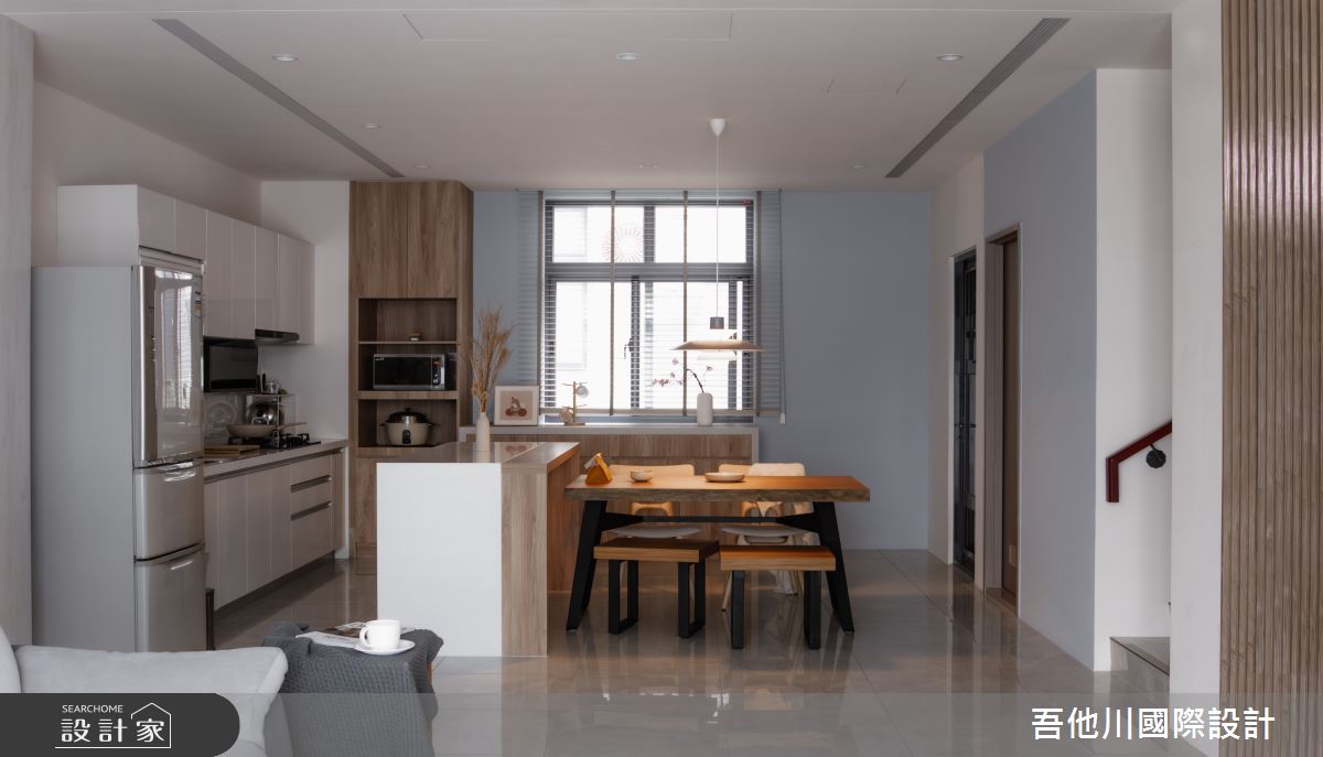 42坪預售屋＿北歐風餐廳廚房中島案例圖片＿吾他川室內設計＿吾他川_自然之境之10