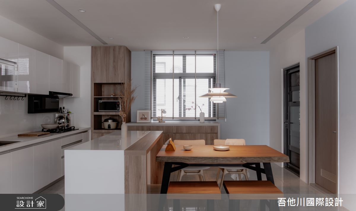 42坪預售屋＿北歐風餐廳廚房中島案例圖片＿吾他川室內設計＿吾他川_自然之境之11