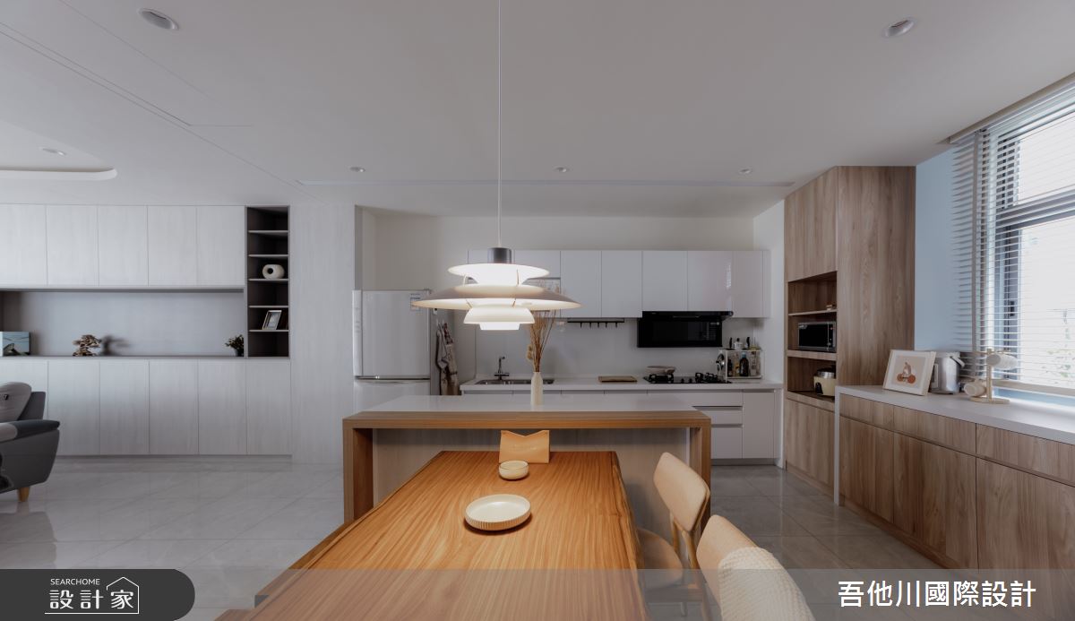 42坪預售屋＿北歐風餐廳廚房中島案例圖片＿吾他川室內設計＿吾他川_自然之境之20