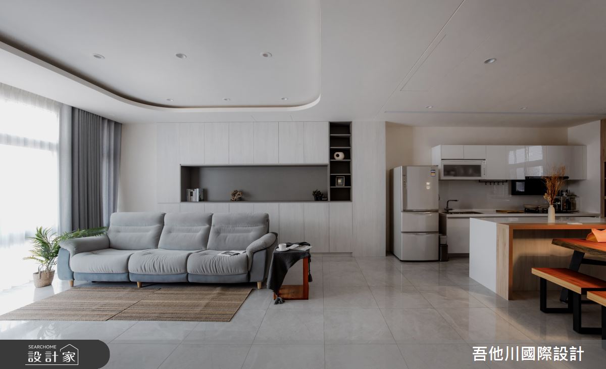 42坪預售屋＿北歐風客廳餐廳廚房中島案例圖片＿吾他川室內設計＿吾他川_自然之境之25