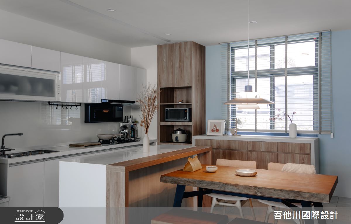 42坪預售屋＿北歐風餐廳廚房中島案例圖片＿吾他川室內設計＿吾他川_自然之境之26
