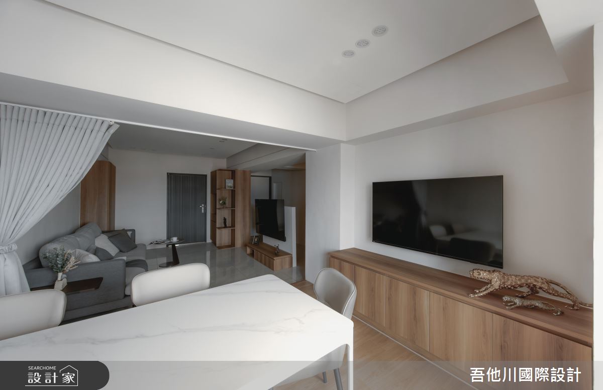 25坪老屋(16~30年)＿現代風客廳餐廳案例圖片＿吾他川室內設計＿吾他川_曦·境之19