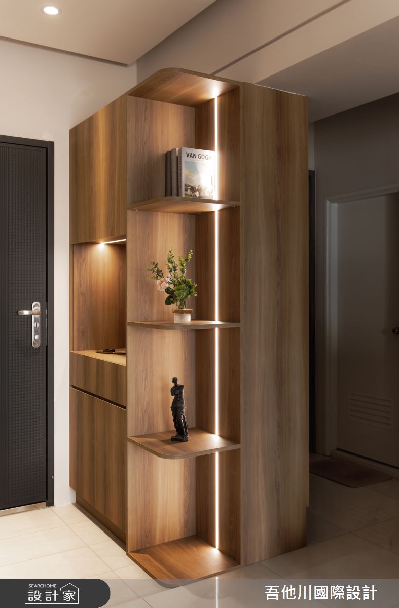 25坪老屋(16~30年)＿現代風玄關案例圖片＿吾他川室內設計＿吾他川_曦·境之2