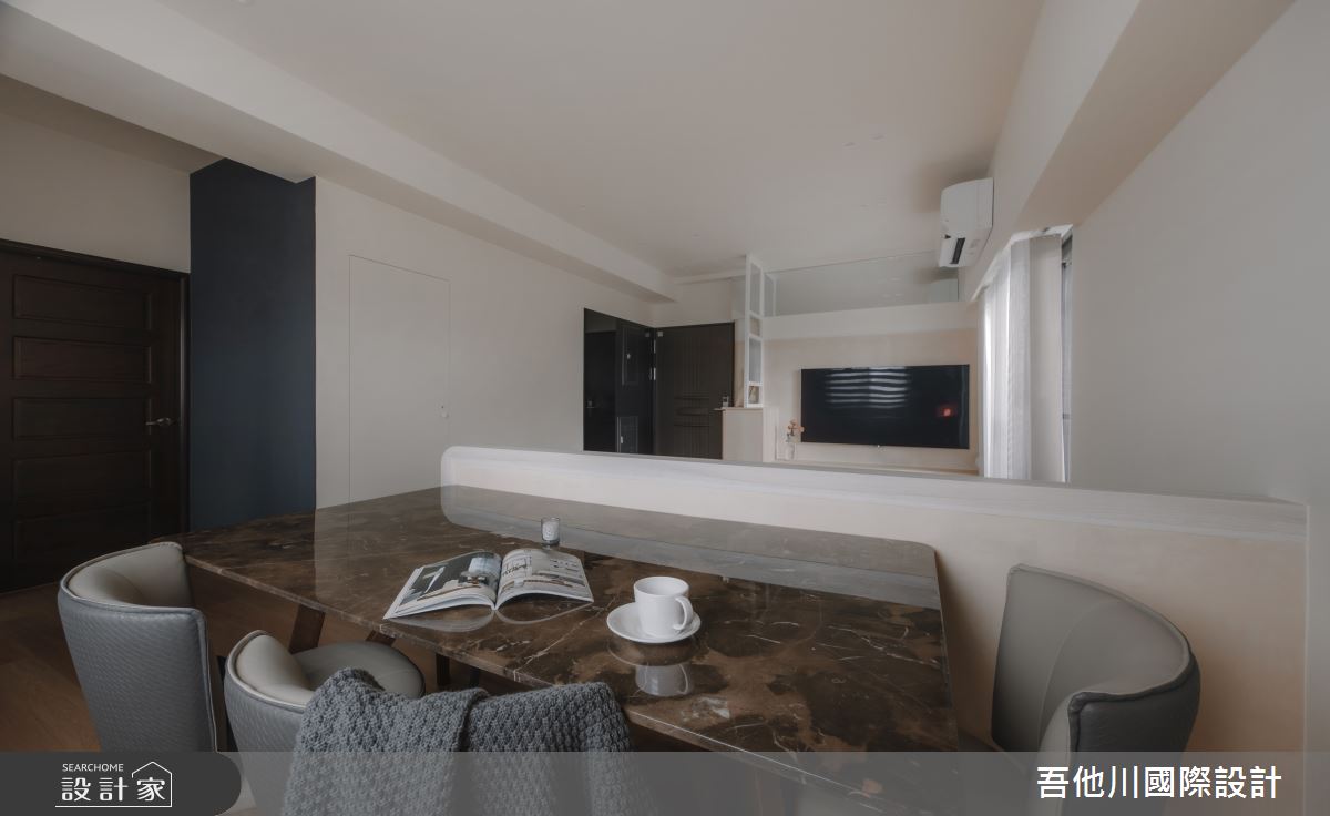 17坪預售屋＿北歐風玄關客廳餐廳書房案例圖片＿吾他川室內設計＿吾他川_漫悅居_新竹香山之17