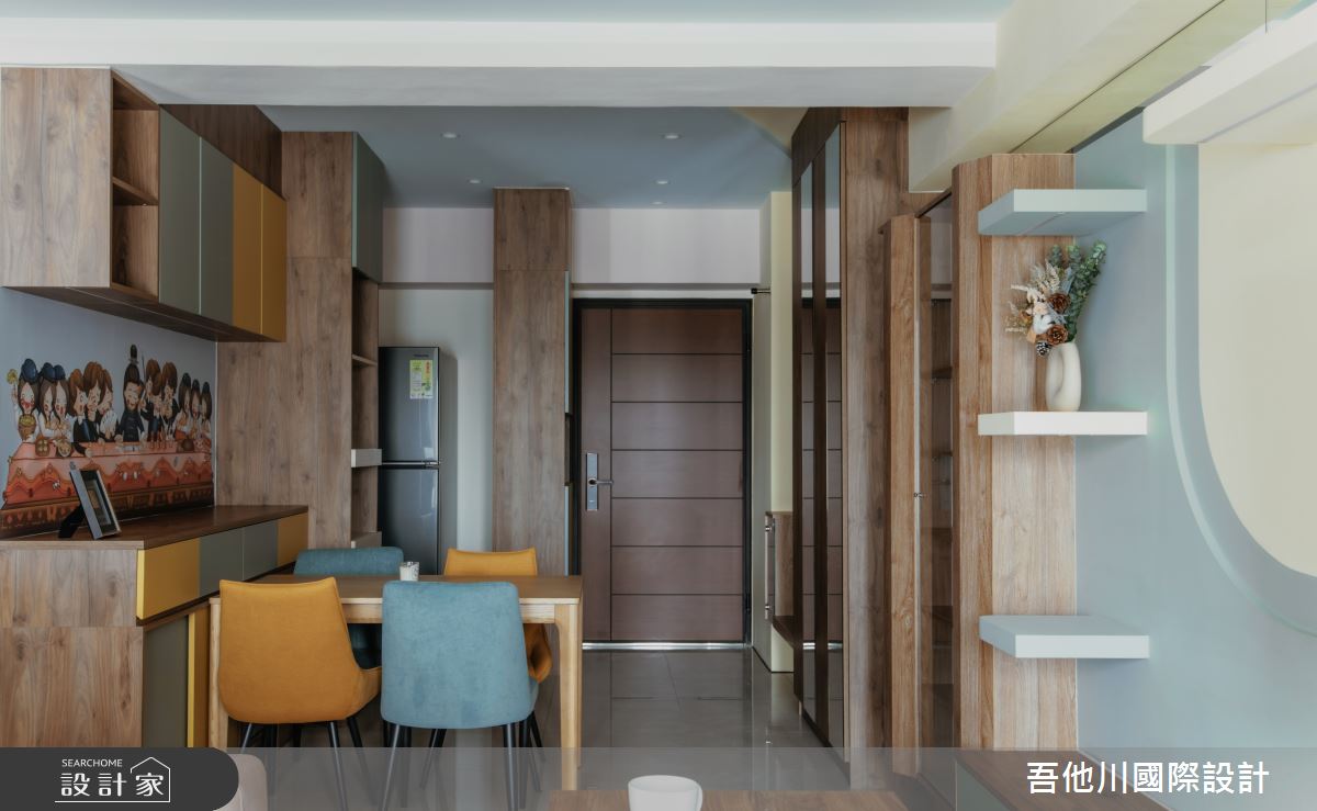 20坪預售屋＿混搭風玄關客廳餐廳案例圖片＿吾他川室內設計＿吾他川_Magic House_新竹東區之1