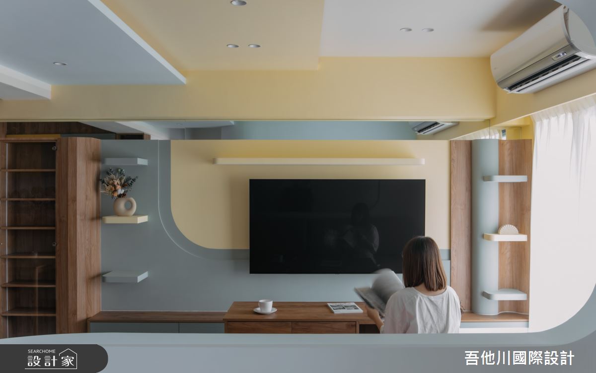 20坪預售屋＿混搭風客廳案例圖片＿吾他川室內設計＿吾他川_Magic House_新竹東區之9