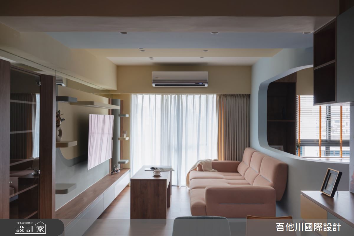 20坪預售屋＿混搭風客廳案例圖片＿吾他川室內設計＿吾他川_Magic House_新竹東區之11