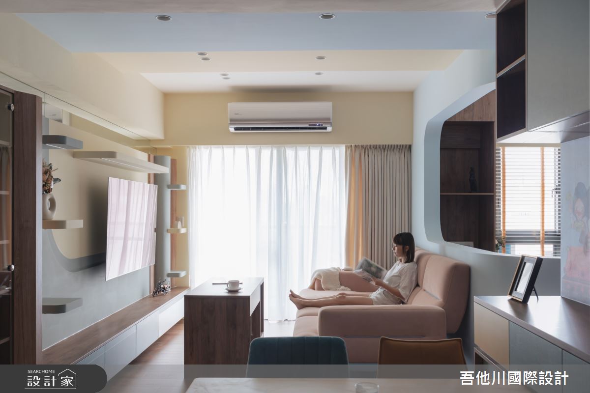 20坪預售屋＿混搭風客廳案例圖片＿吾他川室內設計＿吾他川_Magic House_新竹東區之12