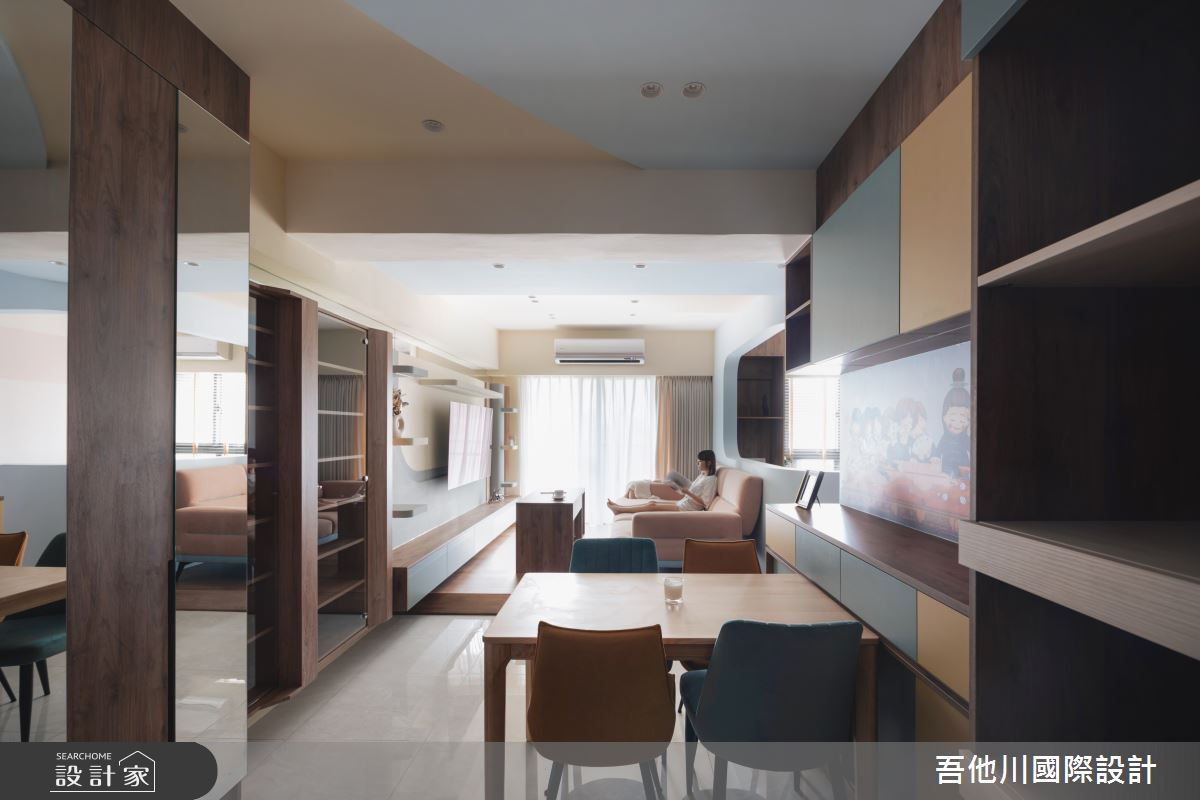 20坪預售屋＿混搭風客廳餐廳案例圖片＿吾他川室內設計＿吾他川_Magic House_新竹東區之5