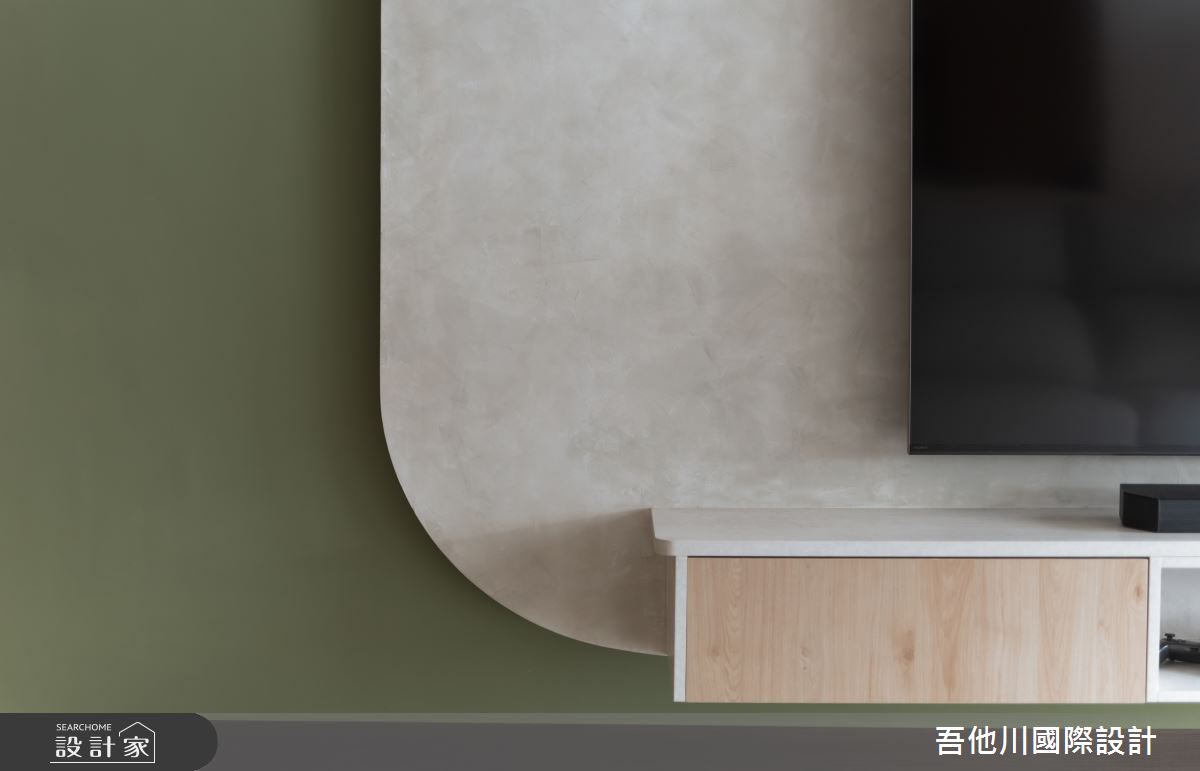 17坪新成屋(5年以下)＿北歐風客廳案例圖片＿吾他川室內設計＿吾他川_藝青宅_新竹竹北之14