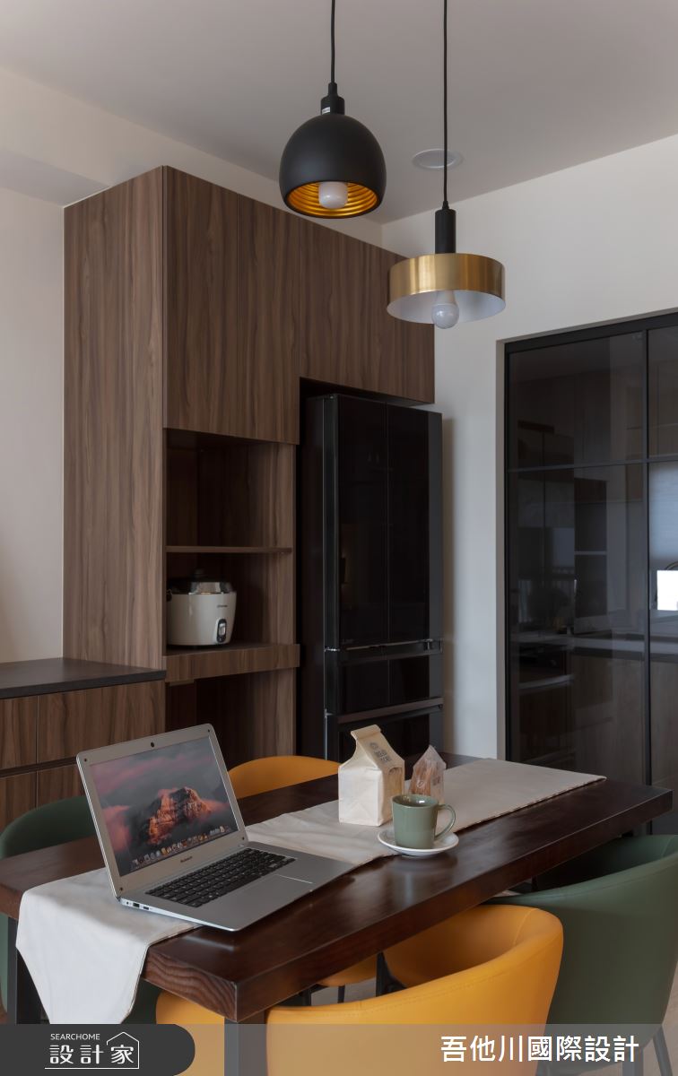17坪新成屋(5年以下)＿北歐風餐廳案例圖片＿吾他川室內設計＿吾他川_藝青宅_新竹竹北之19