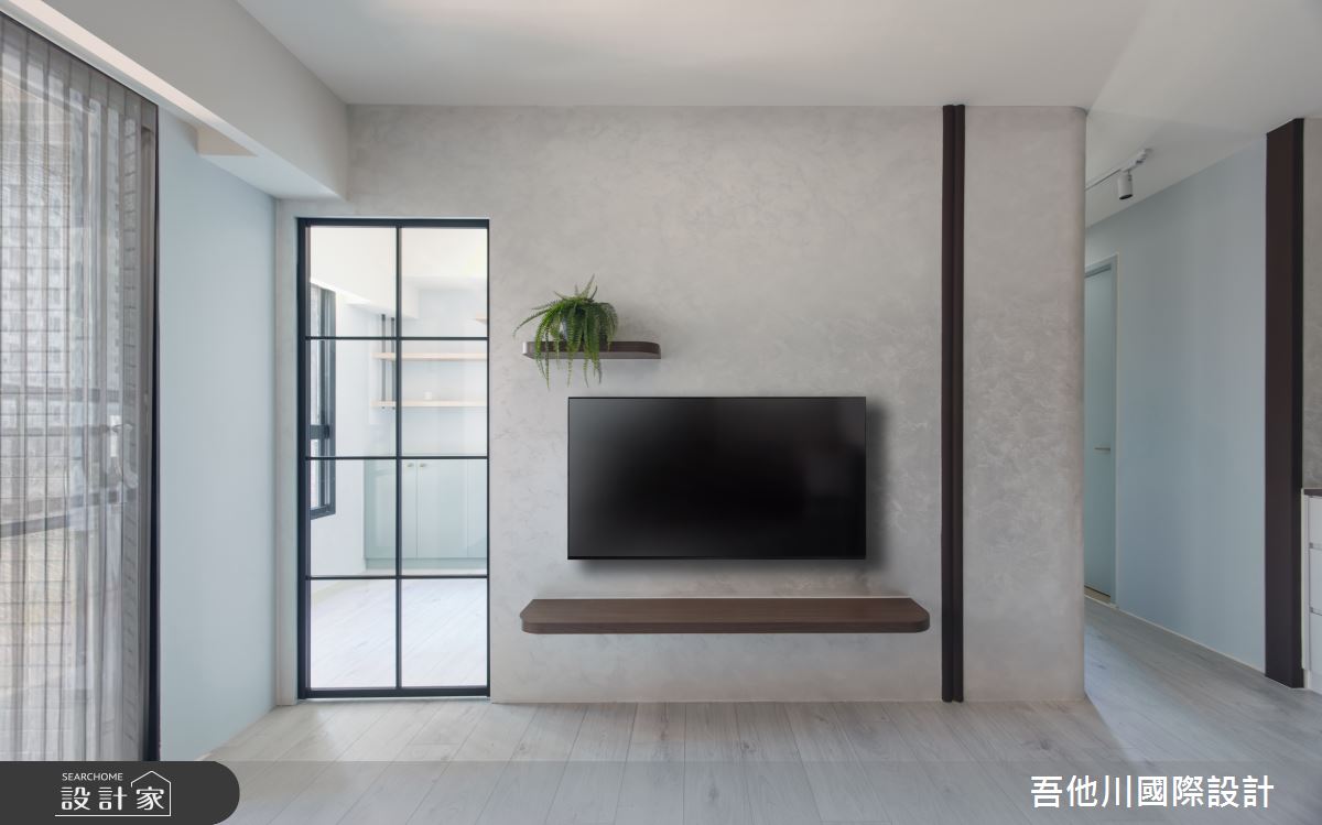 25坪新成屋(5年以下)＿混搭風客廳案例圖片＿吾他川室內設計＿吾他川_海洋之韻_新竹竹北之11