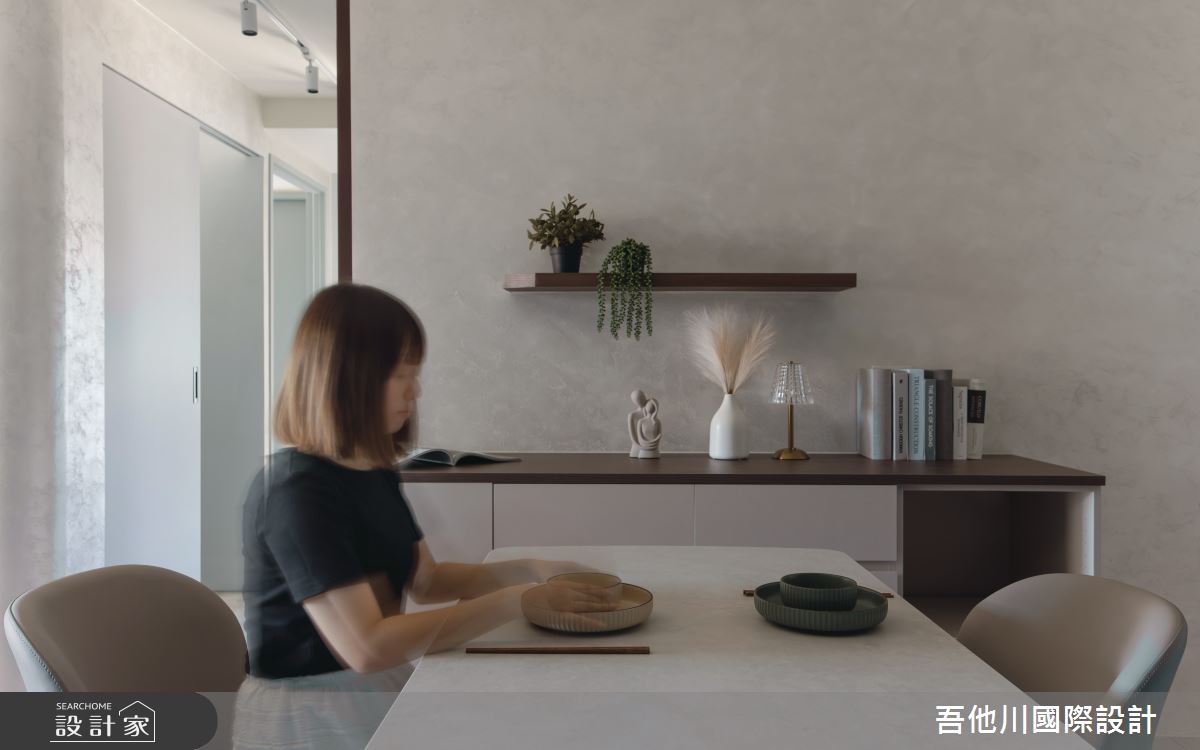 25坪新成屋(5年以下)＿混搭風餐廳案例圖片＿吾他川室內設計＿吾他川_海洋之韻_新竹竹北之17