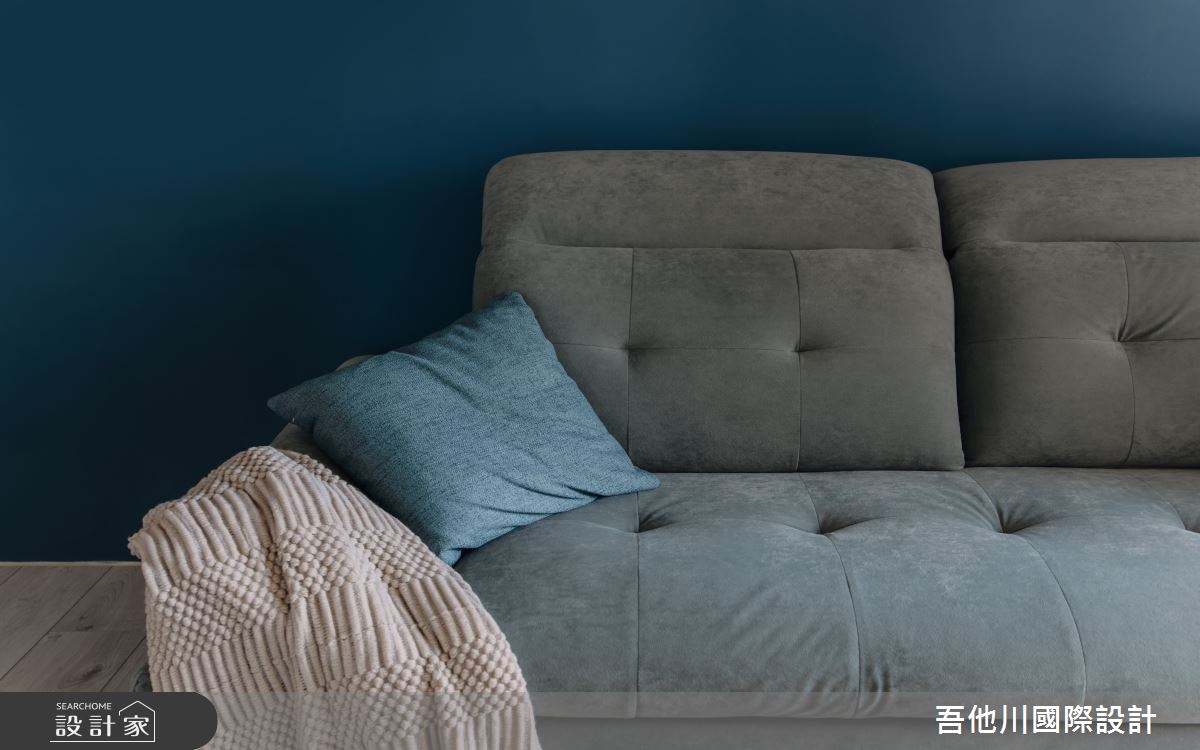 25坪新成屋(5年以下)＿混搭風客廳案例圖片＿吾他川室內設計＿吾他川_海洋之韻_新竹竹北之7