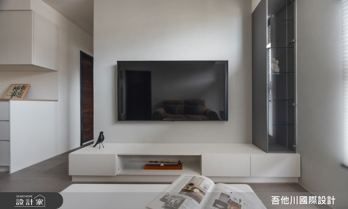 11坪新成屋(5年以下)＿簡約風客廳案例圖片＿吾他川室內設計＿吾他川_點綴,秋季意象_新竹竹北之15
