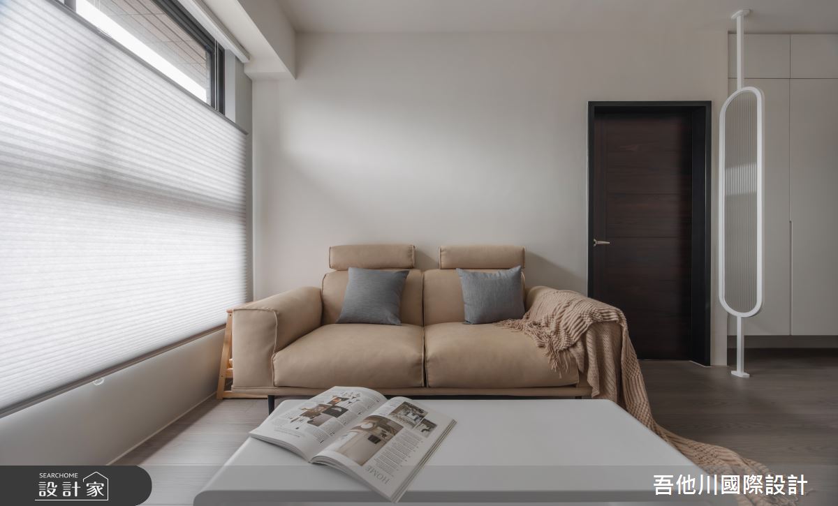 11坪新成屋(5年以下)＿簡約風客廳案例圖片＿吾他川室內設計＿吾他川_點綴,秋季意象_新竹竹北之17