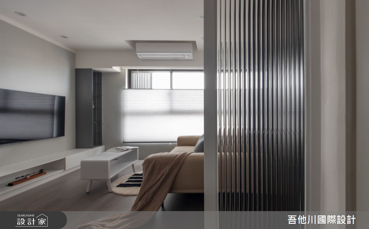 11坪新成屋(5年以下)＿簡約風客廳案例圖片＿吾他川室內設計＿吾他川_點綴,秋季意象_新竹竹北之5