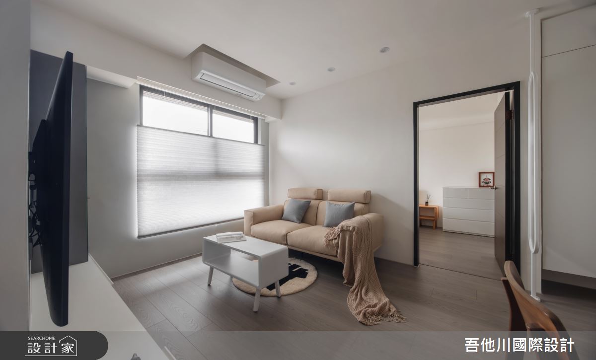 11坪新成屋(5年以下)＿簡約風客廳案例圖片＿吾他川室內設計＿吾他川_點綴,秋季意象_新竹竹北之18