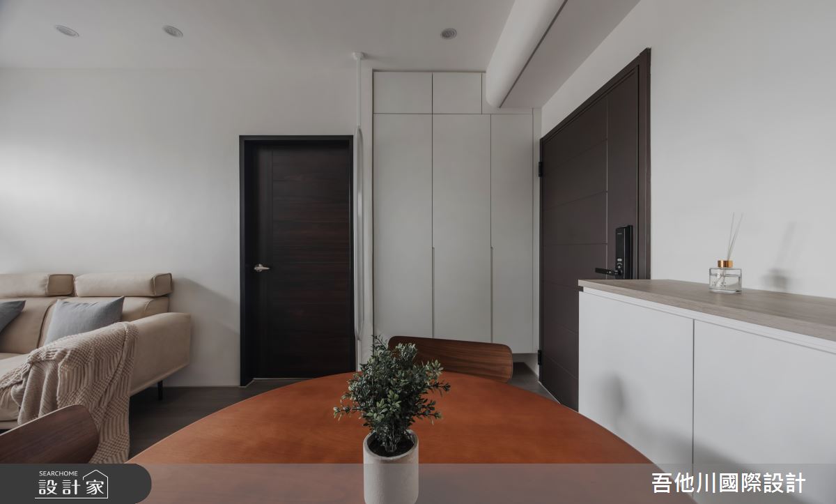 11坪新成屋(5年以下)＿簡約風玄關餐廳案例圖片＿吾他川室內設計＿吾他川_點綴,秋季意象_新竹竹北之10