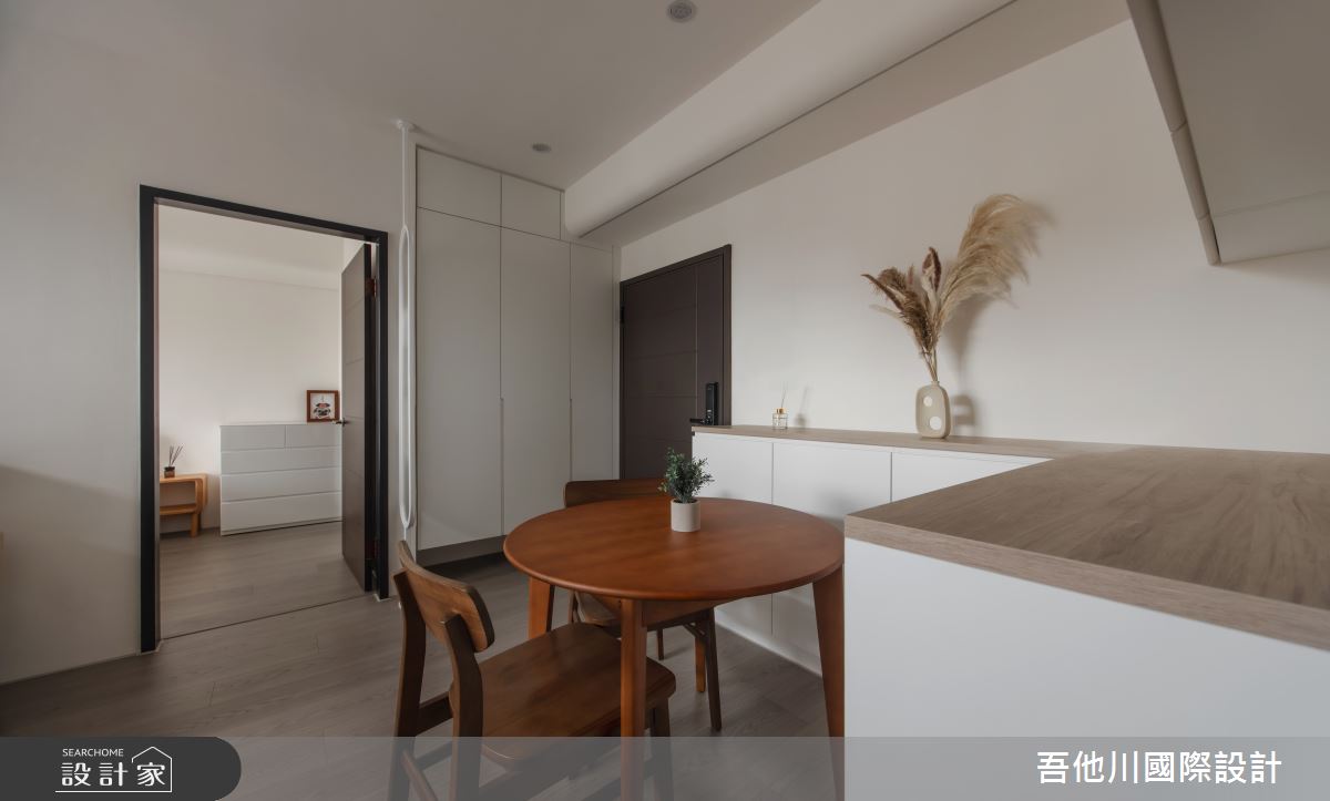 11坪新成屋(5年以下)＿簡約風玄關餐廳案例圖片＿吾他川室內設計＿吾他川_點綴,秋季意象_新竹竹北之11