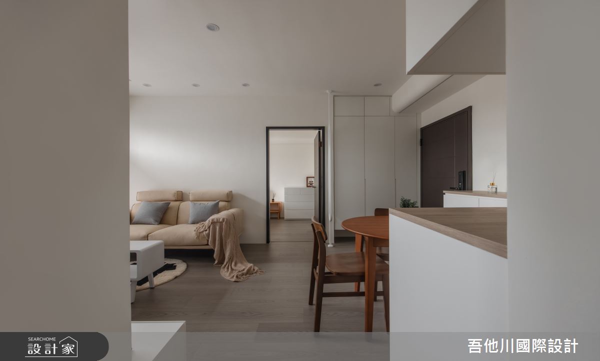 11坪新成屋(5年以下)＿簡約風客廳餐廳案例圖片＿吾他川室內設計＿吾他川_點綴,秋季意象_新竹竹北之20