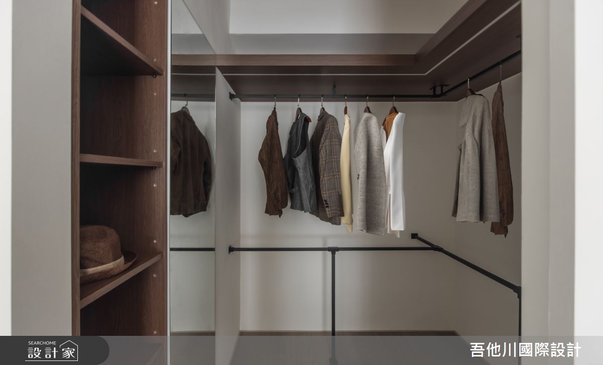 11坪新成屋(5年以下)＿簡約風更衣間案例圖片＿吾他川室內設計＿吾他川_點綴,秋季意象_新竹竹北之23