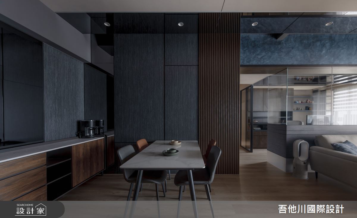 25坪新成屋(5年以下)＿現代風餐廳案例圖片＿吾他川室內設計＿吾他川_穿透之間-一如既往的神祕_苗栗頭份之6