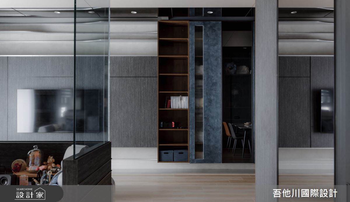 25坪新成屋(5年以下)＿現代風客廳書房案例圖片＿吾他川室內設計＿吾他川_穿透之間-一如既往的神祕_苗栗頭份之24