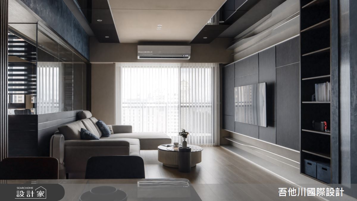 25坪新成屋(5年以下)＿現代風客廳餐廳案例圖片＿吾他川室內設計＿吾他川_穿透之間-一如既往的神祕_苗栗頭份之30
