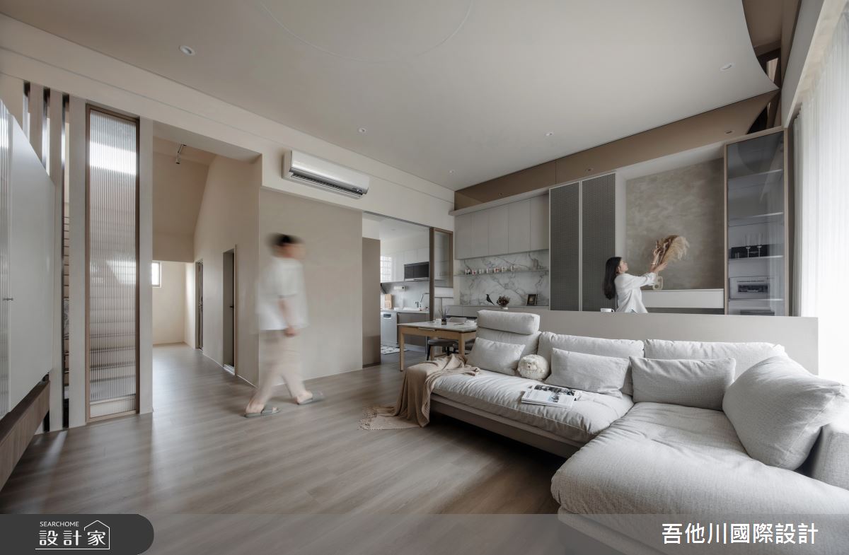 55坪老屋(16~30年)＿現代風客廳餐廳書房案例圖片＿吾他川室內設計＿吾他川_凢凢時光_新竹之6