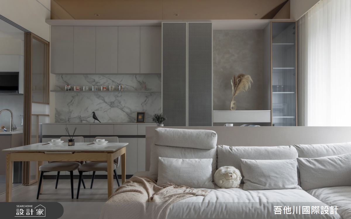 55坪老屋(16~30年)＿現代風客廳餐廳書房案例圖片＿吾他川室內設計＿吾他川_凢凢時光_新竹之11