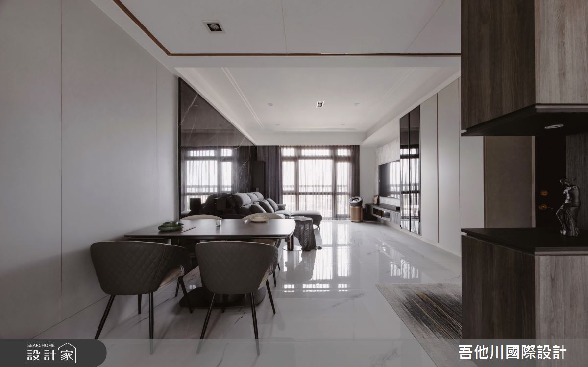 35坪中古屋(5~15年)＿現代風客廳餐廳案例圖片＿吾他川室內設計＿吾他川_滴墨_苗栗頭份之18