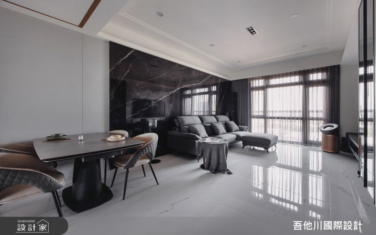 35坪中古屋(5~15年)＿現代風客廳餐廳案例圖片＿吾他川室內設計＿吾他川_滴墨_苗栗頭份之7