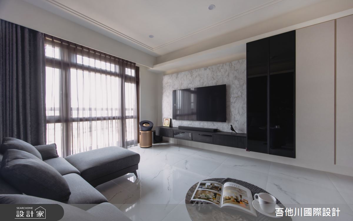 35坪中古屋(5~15年)＿現代風客廳案例圖片＿吾他川室內設計＿吾他川_滴墨_苗栗頭份之6