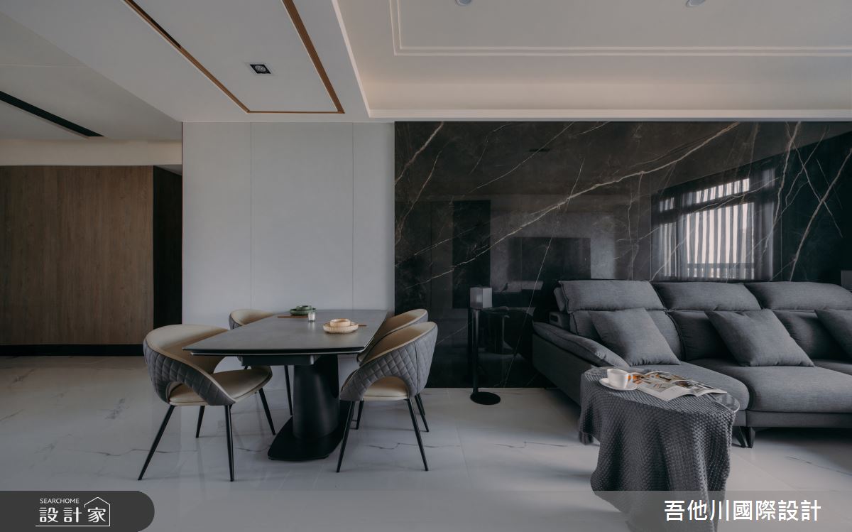 35坪中古屋(5~15年)＿現代風客廳餐廳案例圖片＿吾他川室內設計＿吾他川_滴墨_苗栗頭份之8