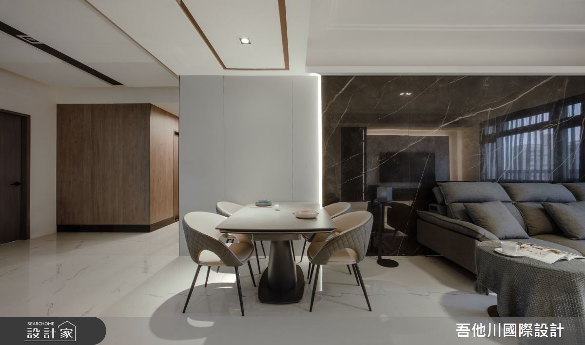 35坪中古屋(5~15年)＿現代風客廳餐廳案例圖片＿吾他川室內設計＿吾他川_滴墨_苗栗頭份之9