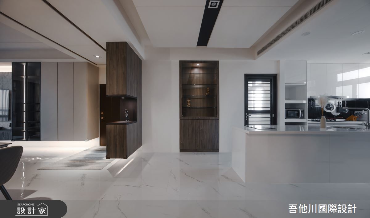 35坪中古屋(5~15年)＿現代風玄關廚房中島案例圖片＿吾他川室內設計＿吾他川_滴墨_苗栗頭份之28