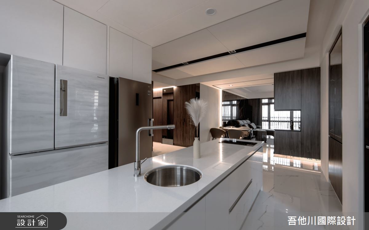 35坪中古屋(5~15年)＿現代風廚房中島案例圖片＿吾他川室內設計＿吾他川_滴墨_苗栗頭份之31