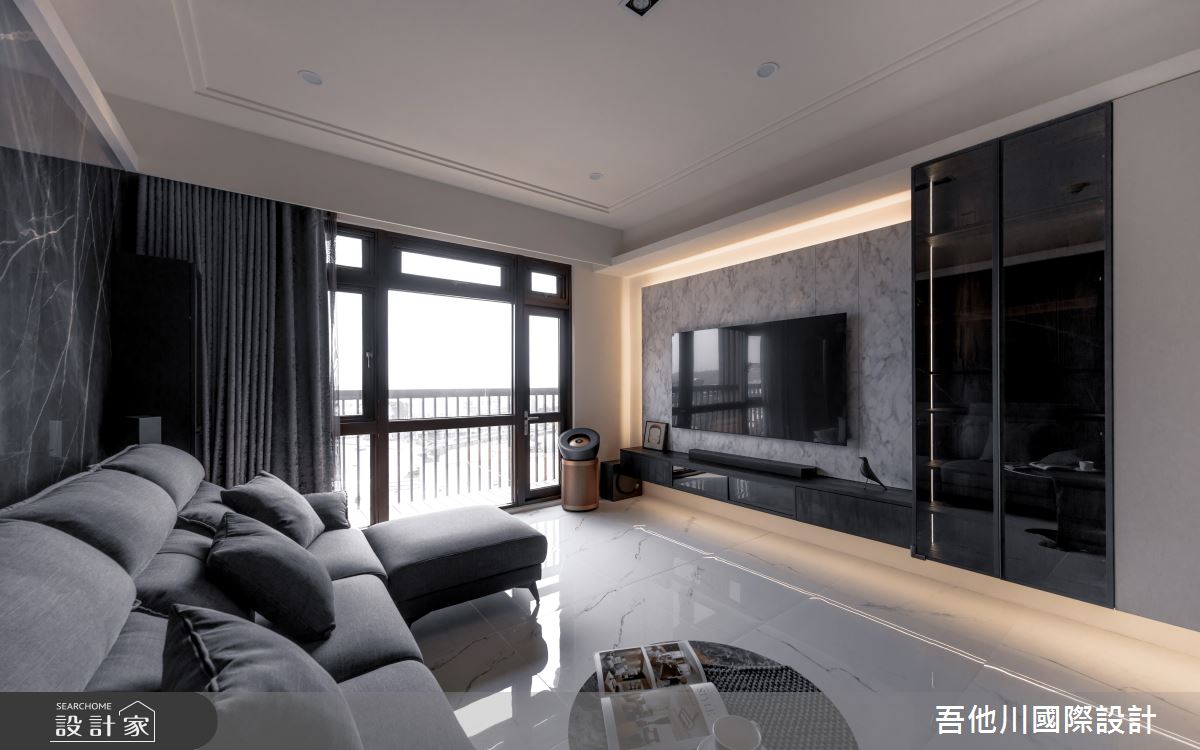 35坪中古屋(5~15年)＿現代風客廳案例圖片＿吾他川室內設計＿吾他川_滴墨_苗栗頭份之14