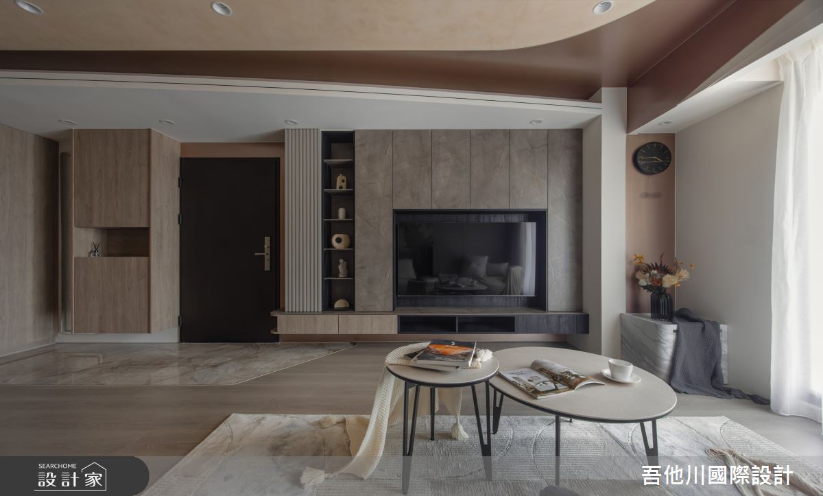25坪新成屋(5年以下)＿現代風玄關客廳案例圖片＿吾他川室內設計＿吾他川_質變的過程-理想的空間穿搭_桃園之3