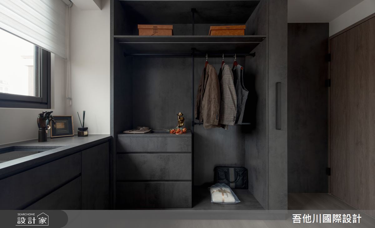 25坪新成屋(5年以下)＿現代風更衣間案例圖片＿吾他川室內設計＿吾他川_質變的過程-理想的空間穿搭_桃園之33