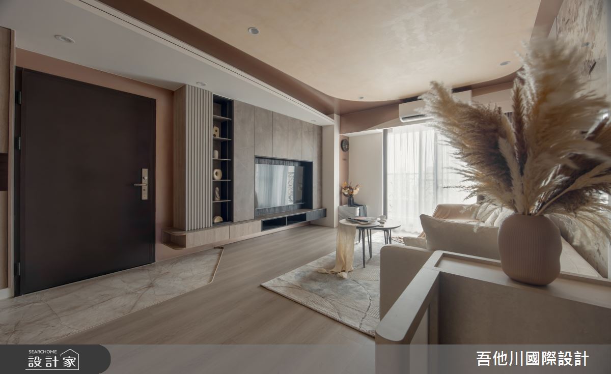 25坪新成屋(5年以下)＿現代風玄關客廳案例圖片＿吾他川室內設計＿吾他川_質變的過程-理想的空間穿搭_桃園之2
