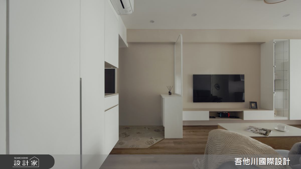 20坪新成屋(5年以下)＿北歐風玄關客廳案例圖片＿吾他川室內設計＿吾他川_J House_新竹香山之6