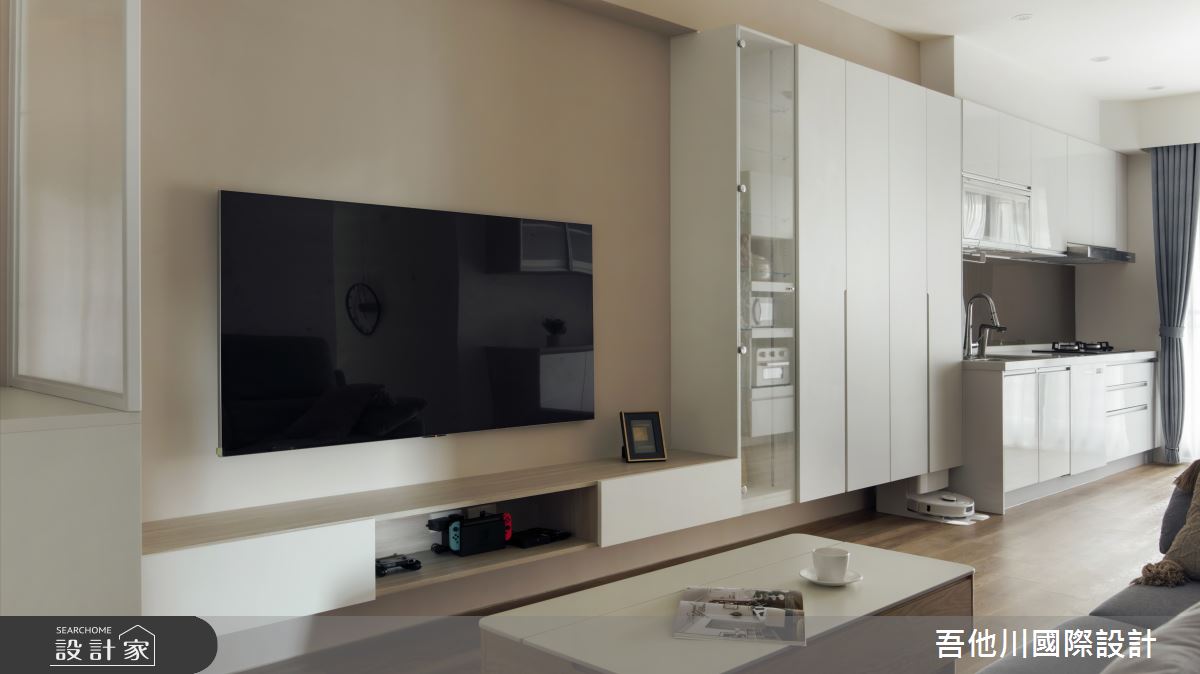 20坪新成屋(5年以下)＿北歐風客廳案例圖片＿吾他川室內設計＿吾他川_J House_新竹香山之10